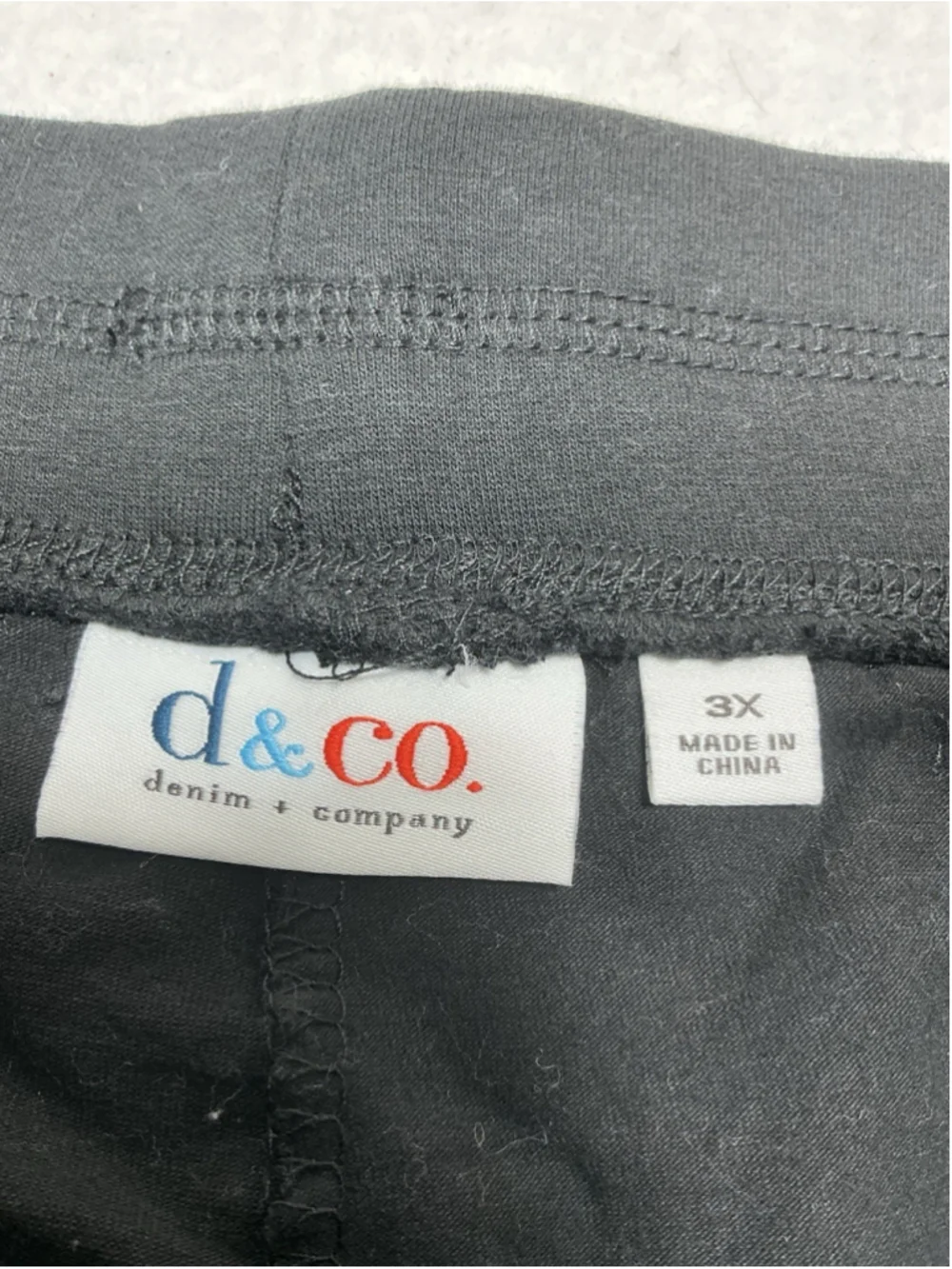Womans Excellent D & Co Pullon Skort 3X Black Elastic Waist Band